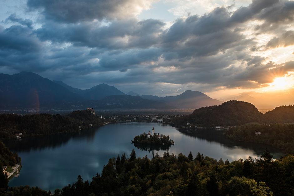 Lake Bled at sunrise