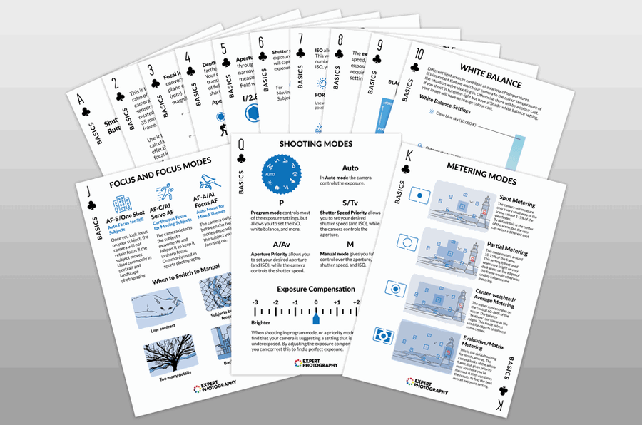The Basics suit of Quick Capture Cheat Sheets