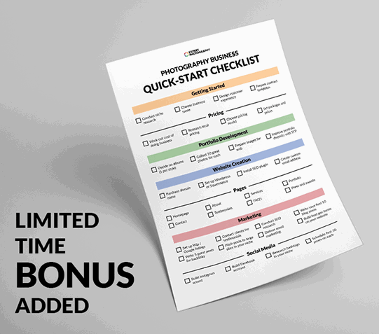Photography Business Quick-Start Checklist bonus
