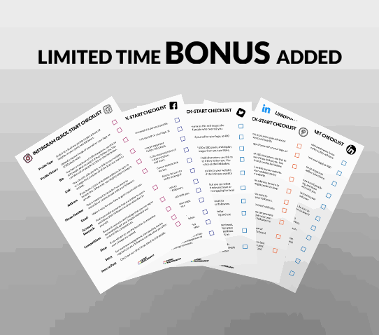 Bonus 1 - Quick Start Checklists