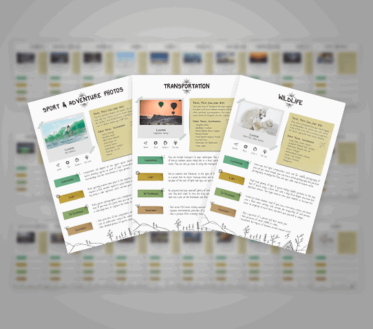 30 Challenge Cards Cheat Sheets