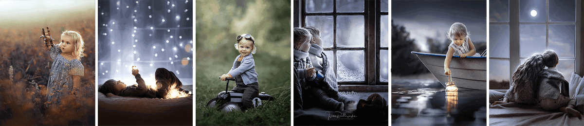 Six dreamy child portraits by Iwona Podlasińska