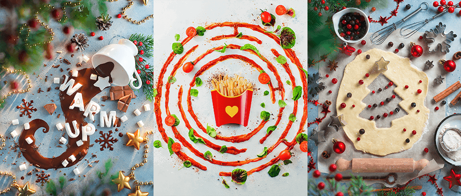 Flat Lay photoshop section collage